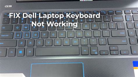 dell laptop keyboard not working